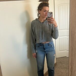 American Eagle Cropped Hoodie
